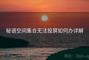 秘语空间集合无法投屏如何办详解