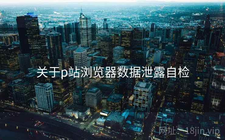 关于p站浏览器数据泄露自检 关于p站浏览器数据泄露自检