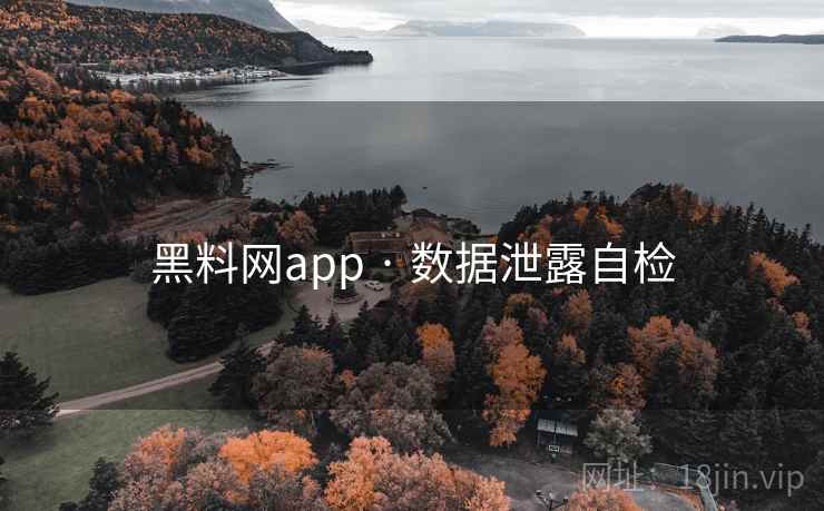 黑料网app · 数据泄露自检 黑料网app · 数据泄露自检