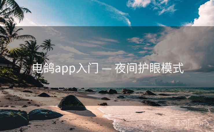 电鸽app入门 — 夜间护眼模式 电鸽app入门 — 夜间护眼模式